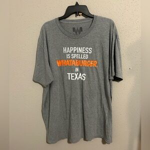Gray Whataburger Graphic Tee for Men. Size XXL.